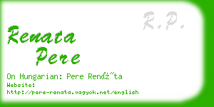 renata pere business card